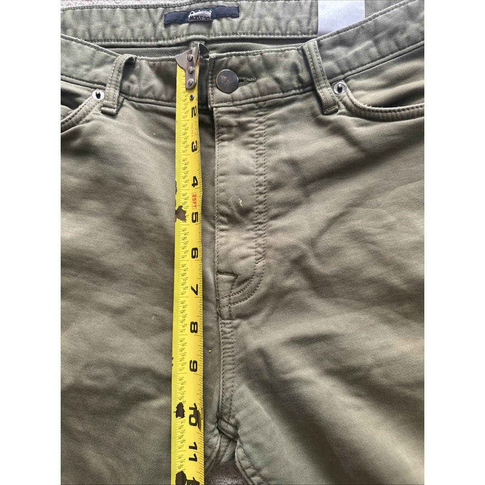 Quince Pants Men Flat Green Size 32x30 Comfort Stretch Traveler 5-Pocket Twill - Picture 10 of 10